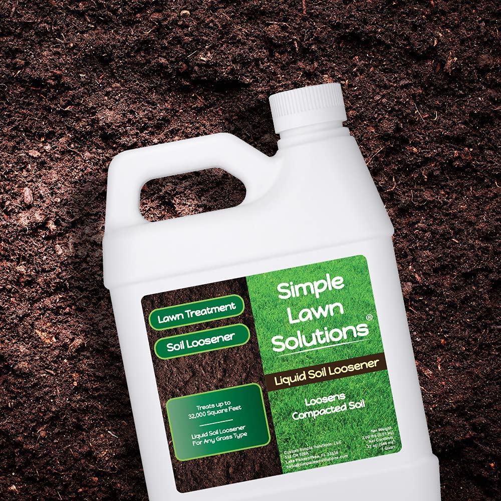 Simple Lawn Solutions comparación antes y después de suelos tratados