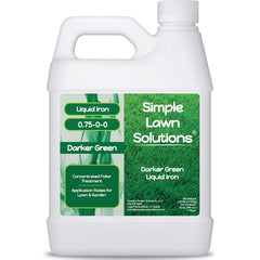 Simple Lawn Solutions frente del envase mostrando el diseño y volumen