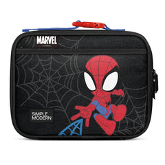 Simple Modern lonchera Spidey frontal mostrando diseño atractivo y práctica