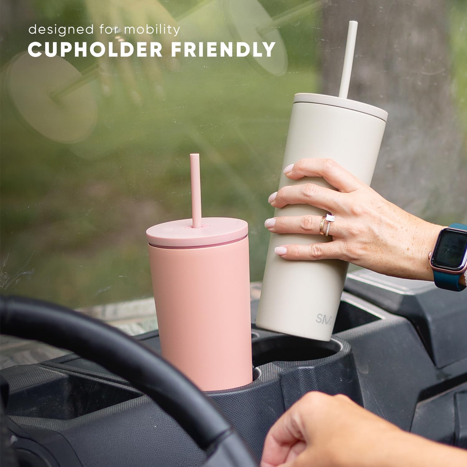 Simple Modern vaso en portavasos de coche, transporte seguro y cómodo