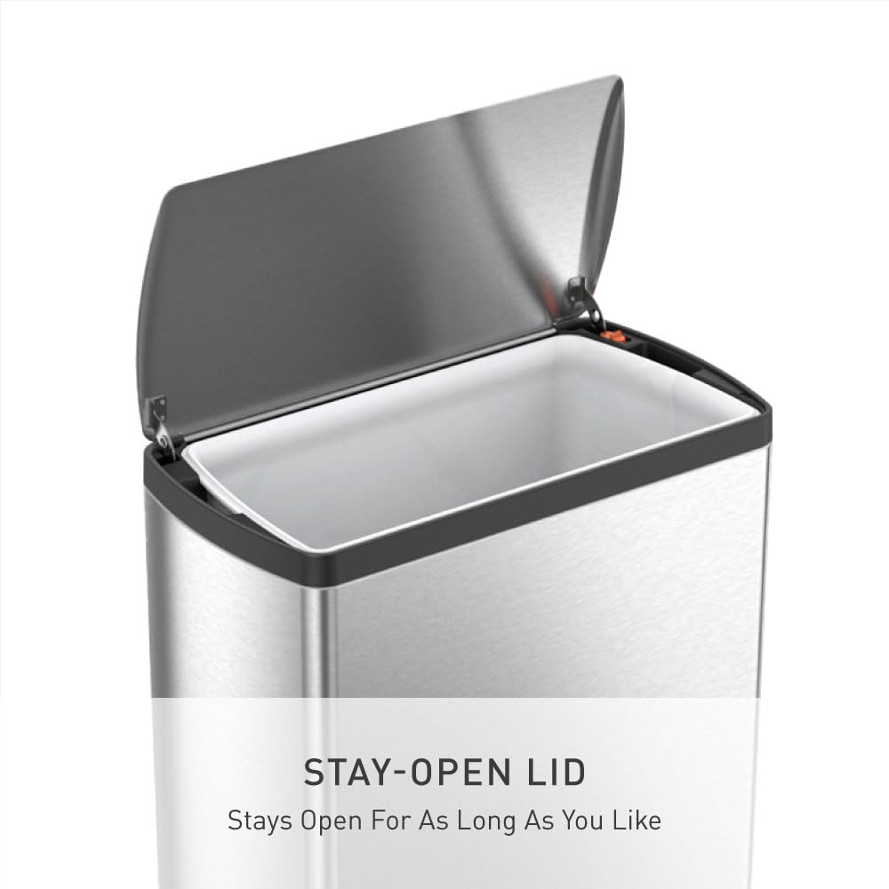simplehuman acabado a prueba de huellas, mantiene brillo sin manchas
