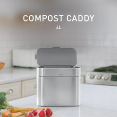 simplehuman tapa soft-seal en detalle que controla olores eficientemente
