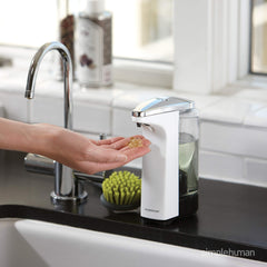 simplehuman primer plano boquilla de silicona anti-goteo evita residuos en encimera