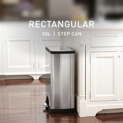 simplehuman pedal de acero reforzado, durabilidad para uso diario