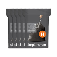 simplehuman frente del empaque mostrando el nombre y ventaja de control de olores