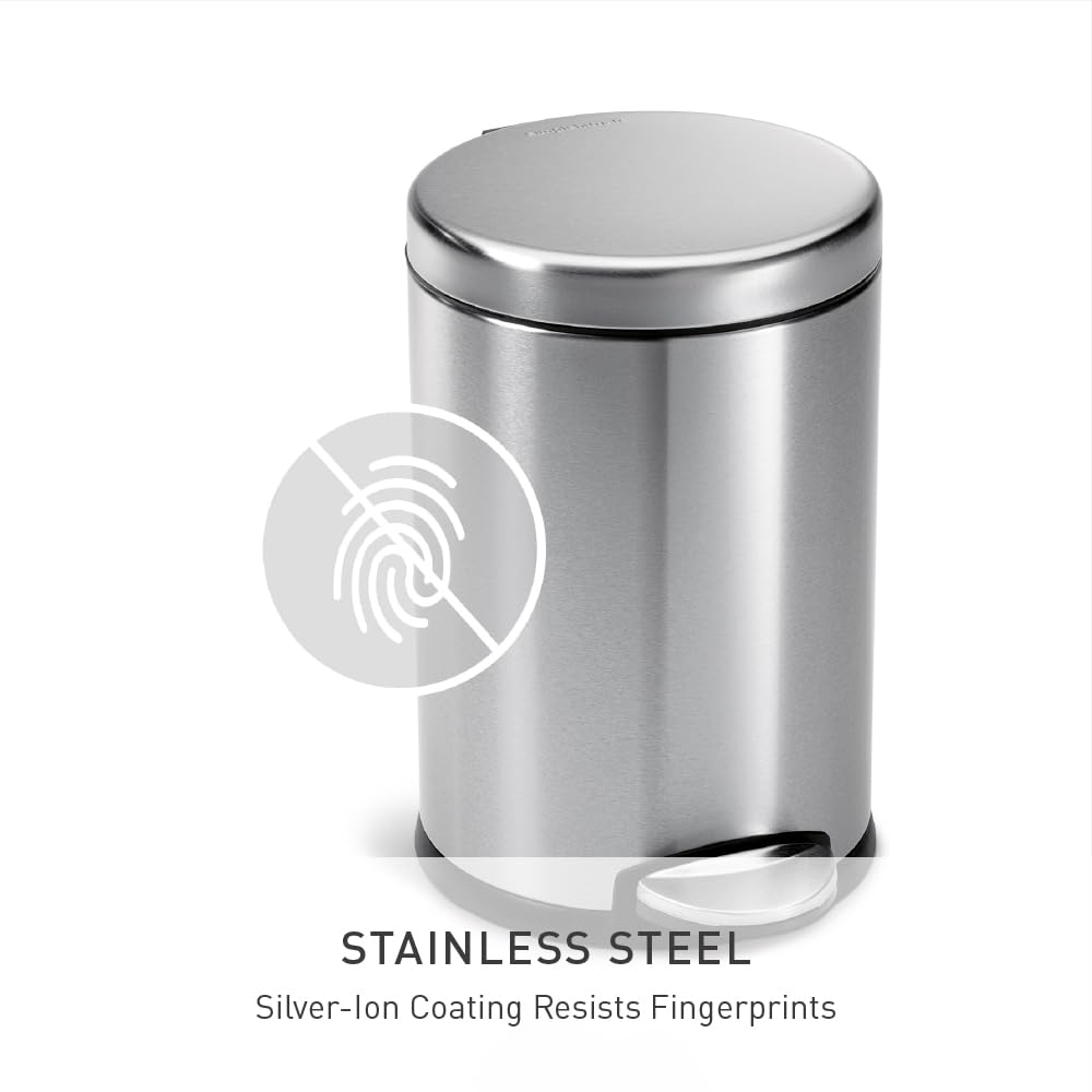 simplehuman tapa con Lid Shox cerrando silenciosa, evita golpes molestos