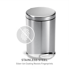 simplehuman tapa con Lid Shox cerrando silenciosa, evita golpes molestos