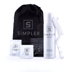 Simpler Hair Color lata frontal mostrando diseño y tono marrón medio beneficioso