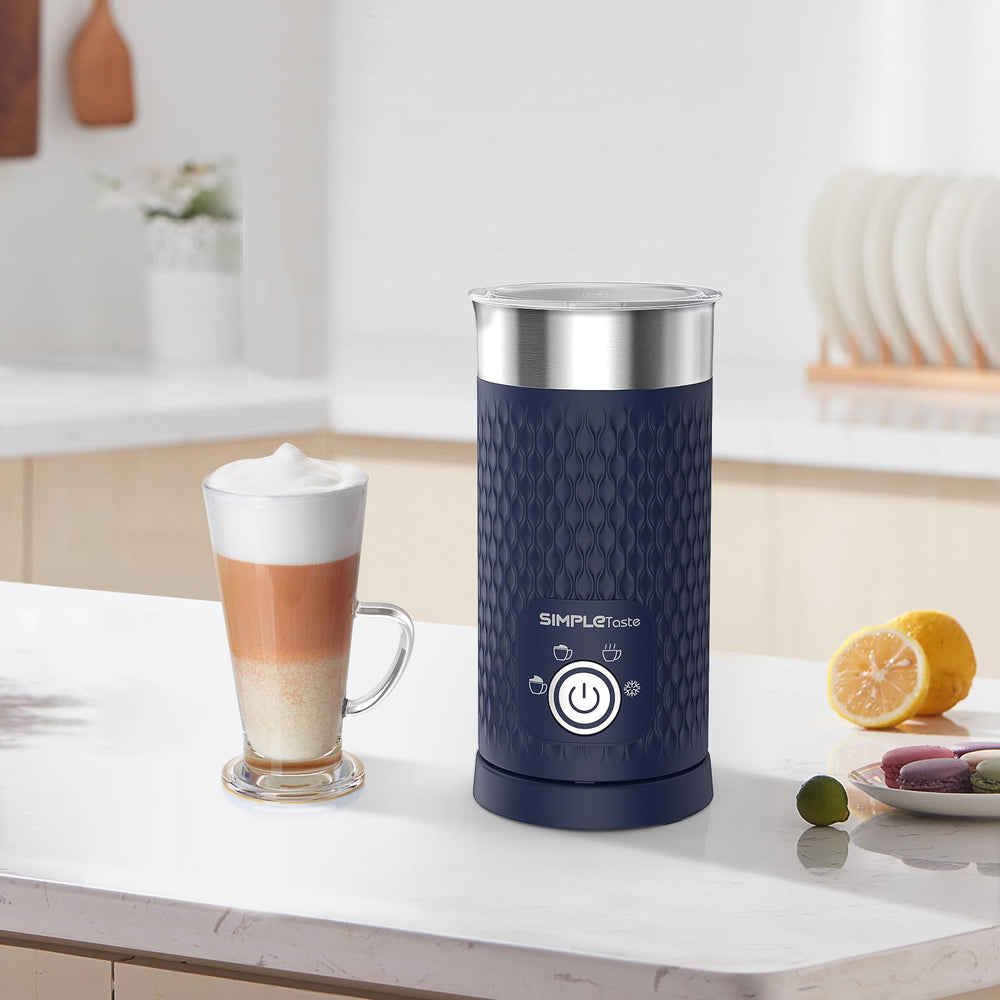 SIMPLETASTE comparación de tamaño junto a una taza para referencia de capacidad
