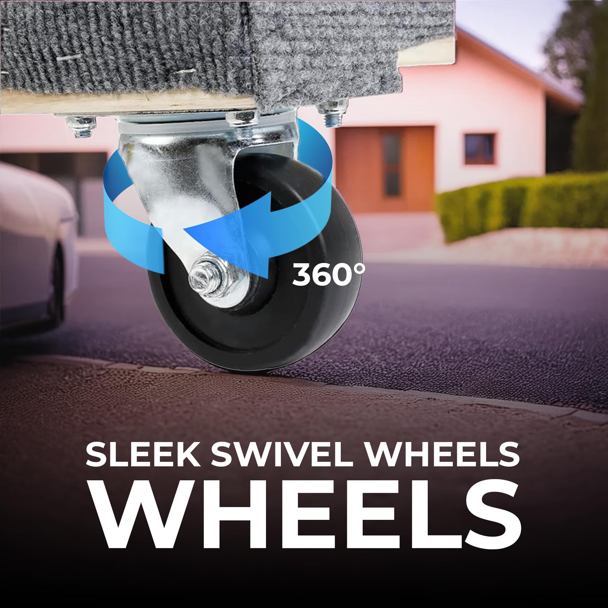 SIMPLI-MAGIC rueda giratoria con rodamiento para movilidad suave