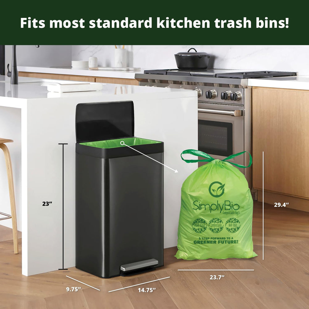 Simply Bio rollo con 30 bolsas listo para uso, facilita almacenamiento