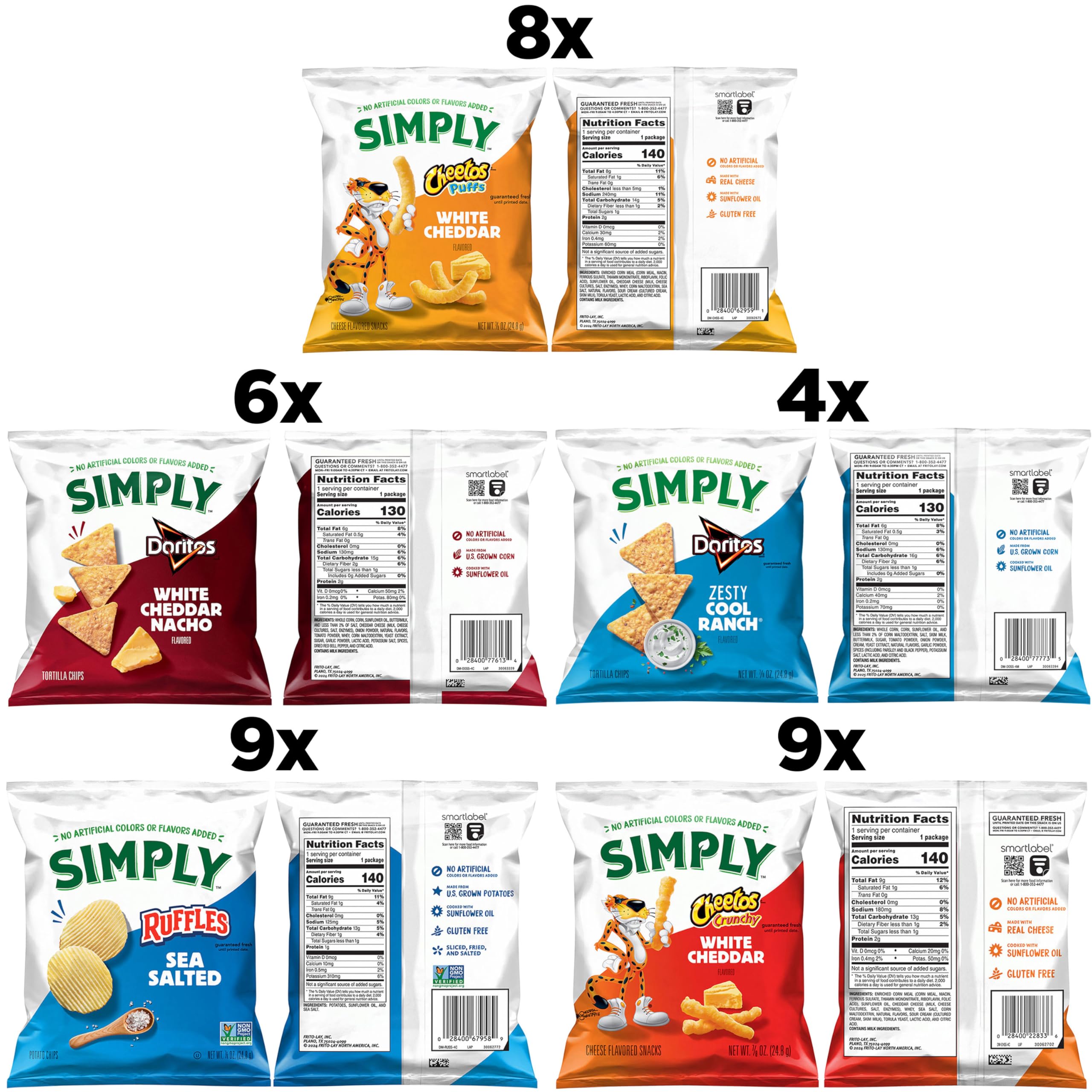 Simply Cheetos Puffs textura visible y crujido atractivo
