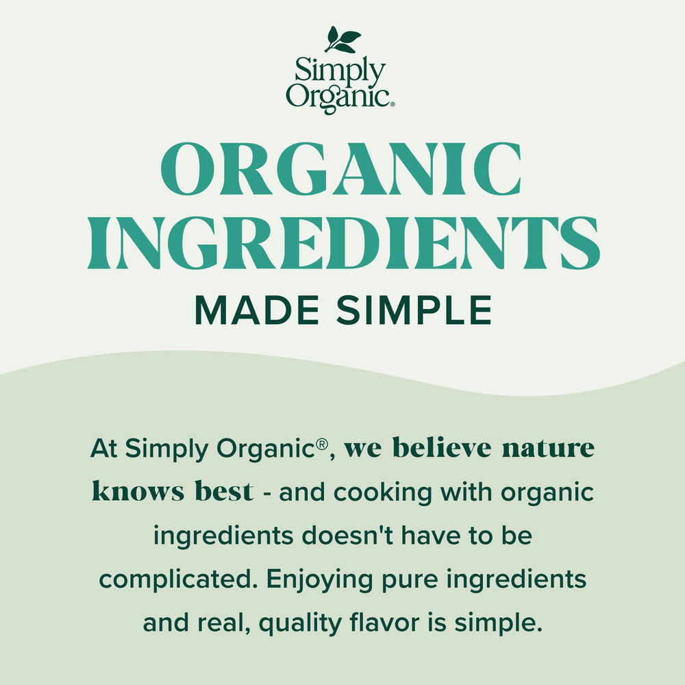 Simply Organic frasco en cocina mostrando uso cotidiano