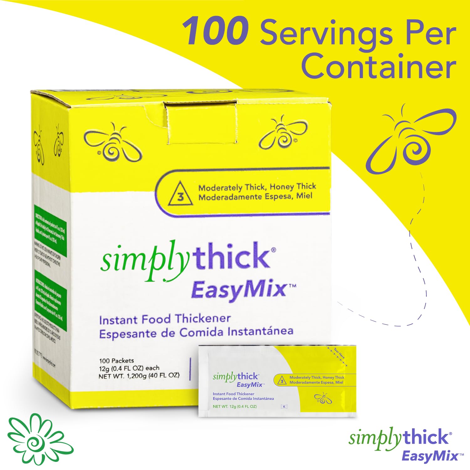 SimplyThick comparación de tamaño del sobre junto a una mano para escala