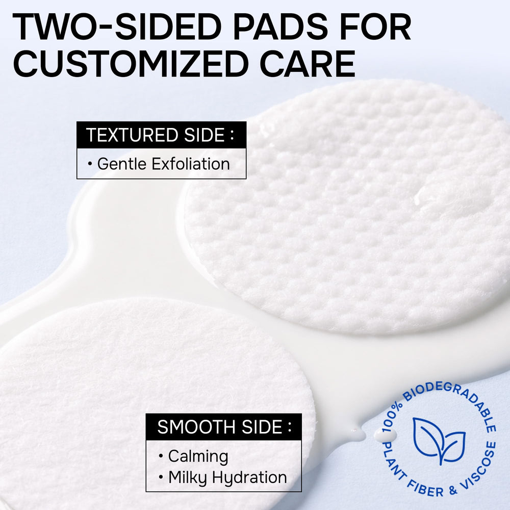 SimplyVital pad lado texturizado en acción para pulir y renovar la piel