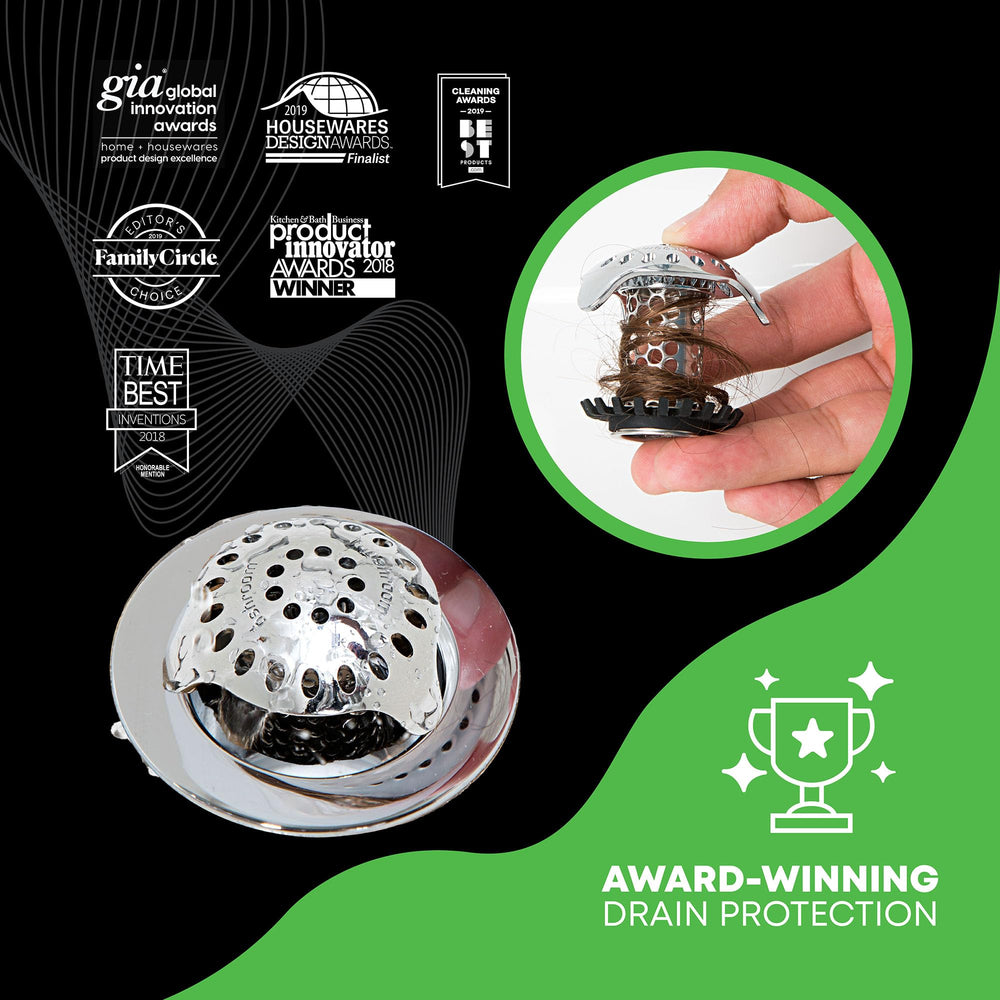 SinkShroom Ultra con adaptadores presentados, facilidad de ajuste y compatibilidad