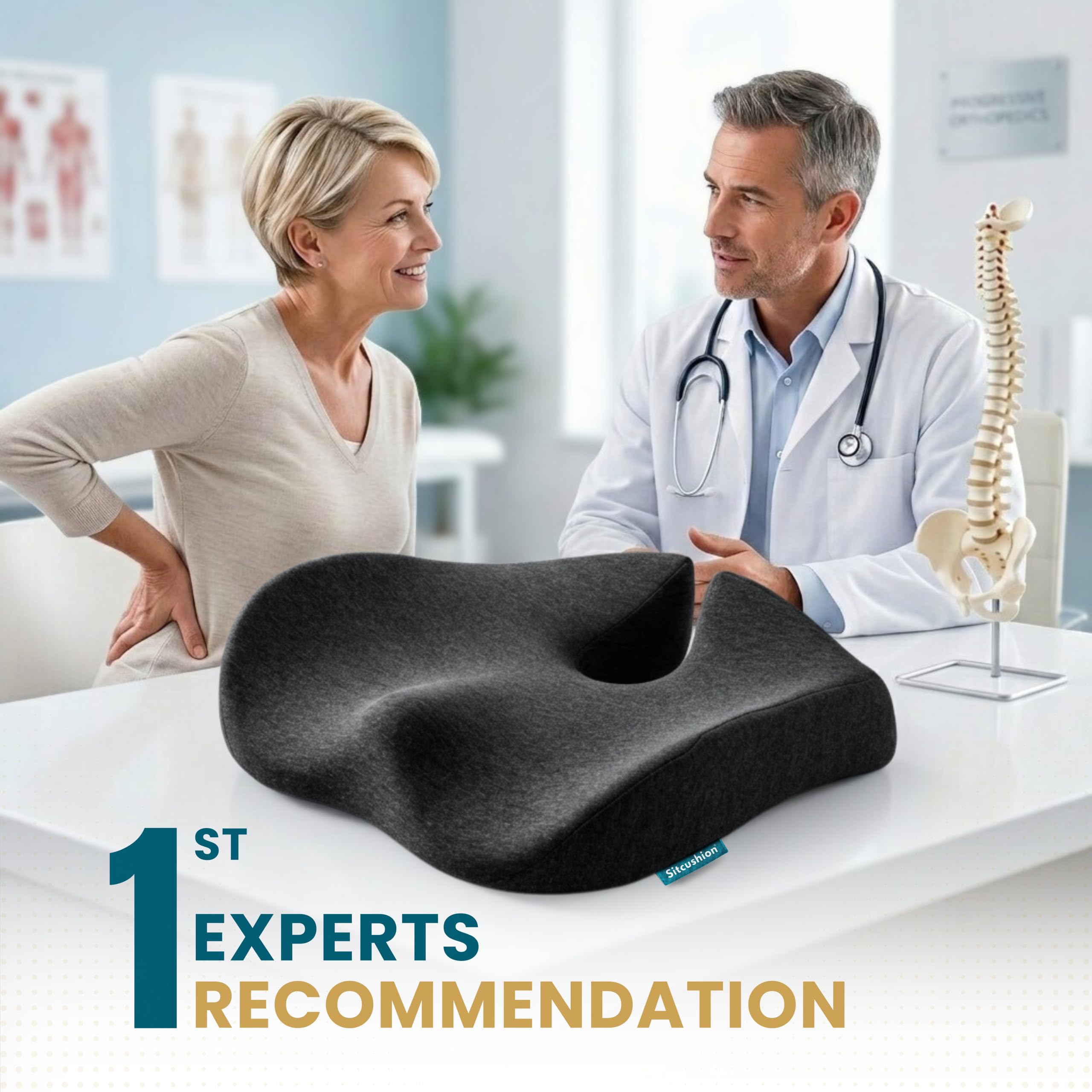 SitCushion asa integrada para transportar el cojín fácilmente