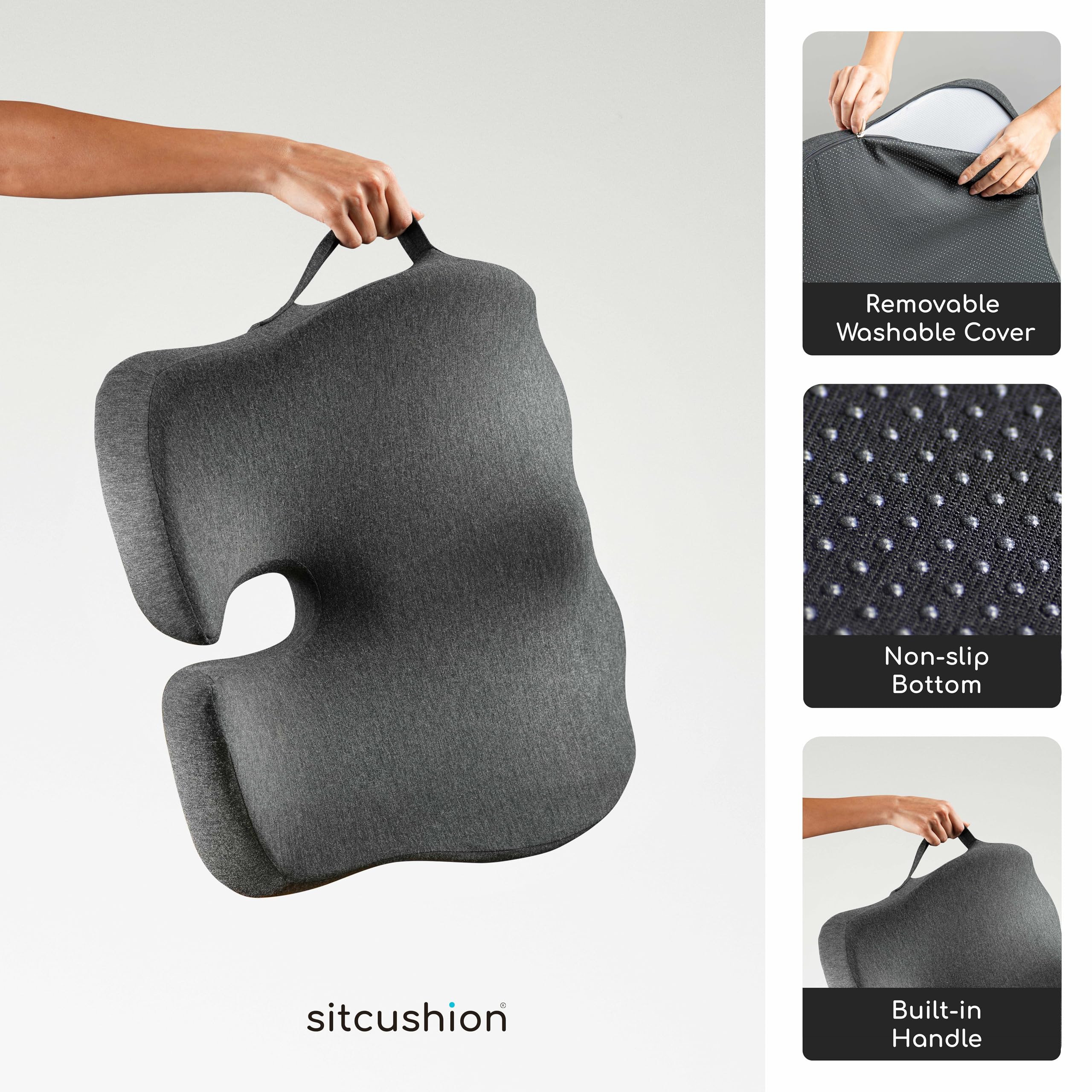 SitCushion funda desmontable lista para lavar y mantener higiene