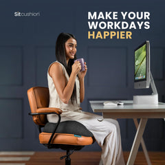 SitCushion textura de espuma viscoelástica infundida con carbón