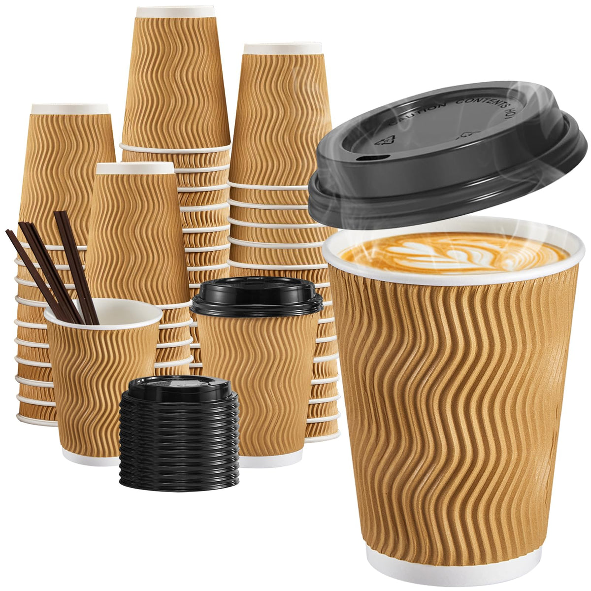 SIUQ vaso 12 oz frontal mostrando diseño y capacidad