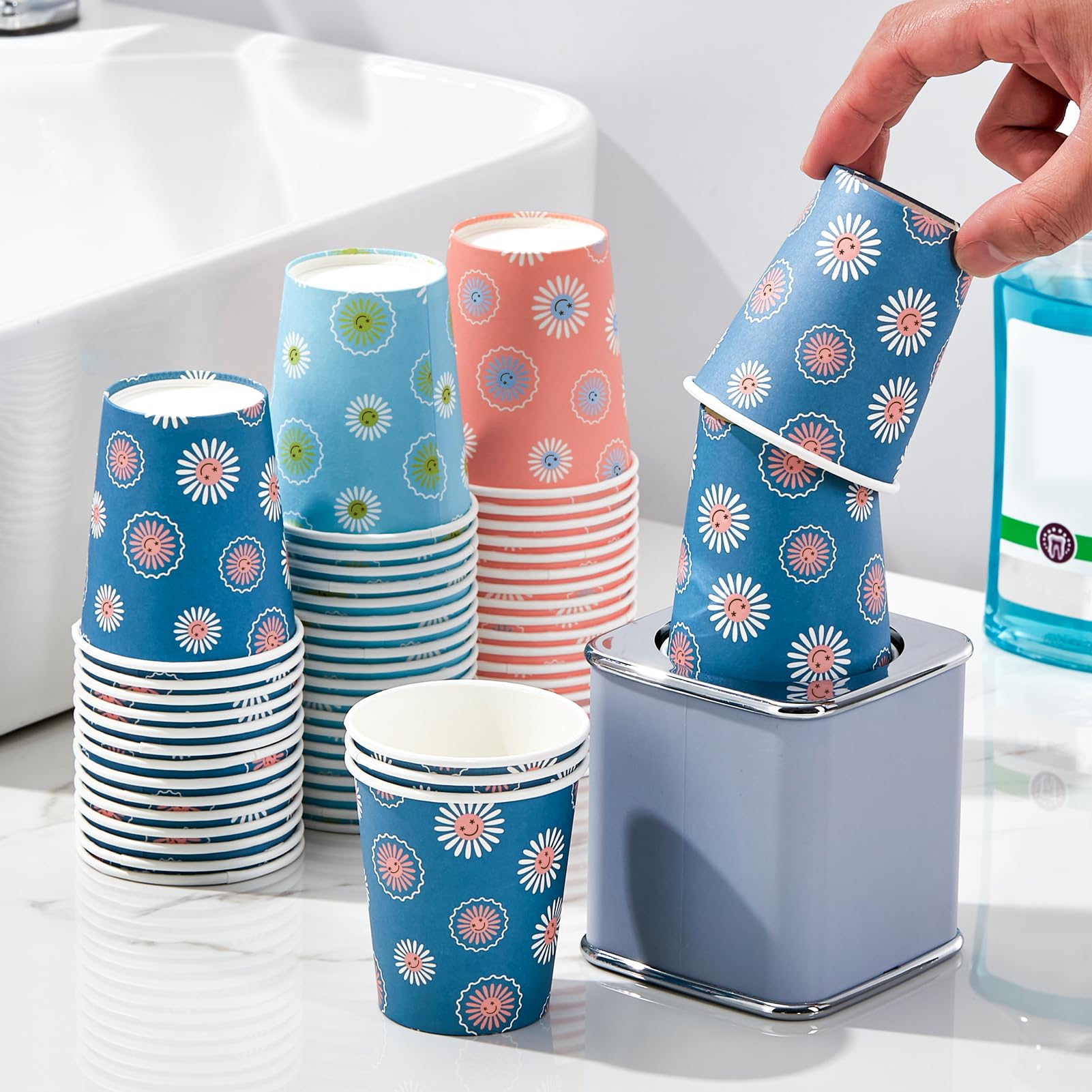 SIUQ vasos apilados compactos listos para usar y almacenar