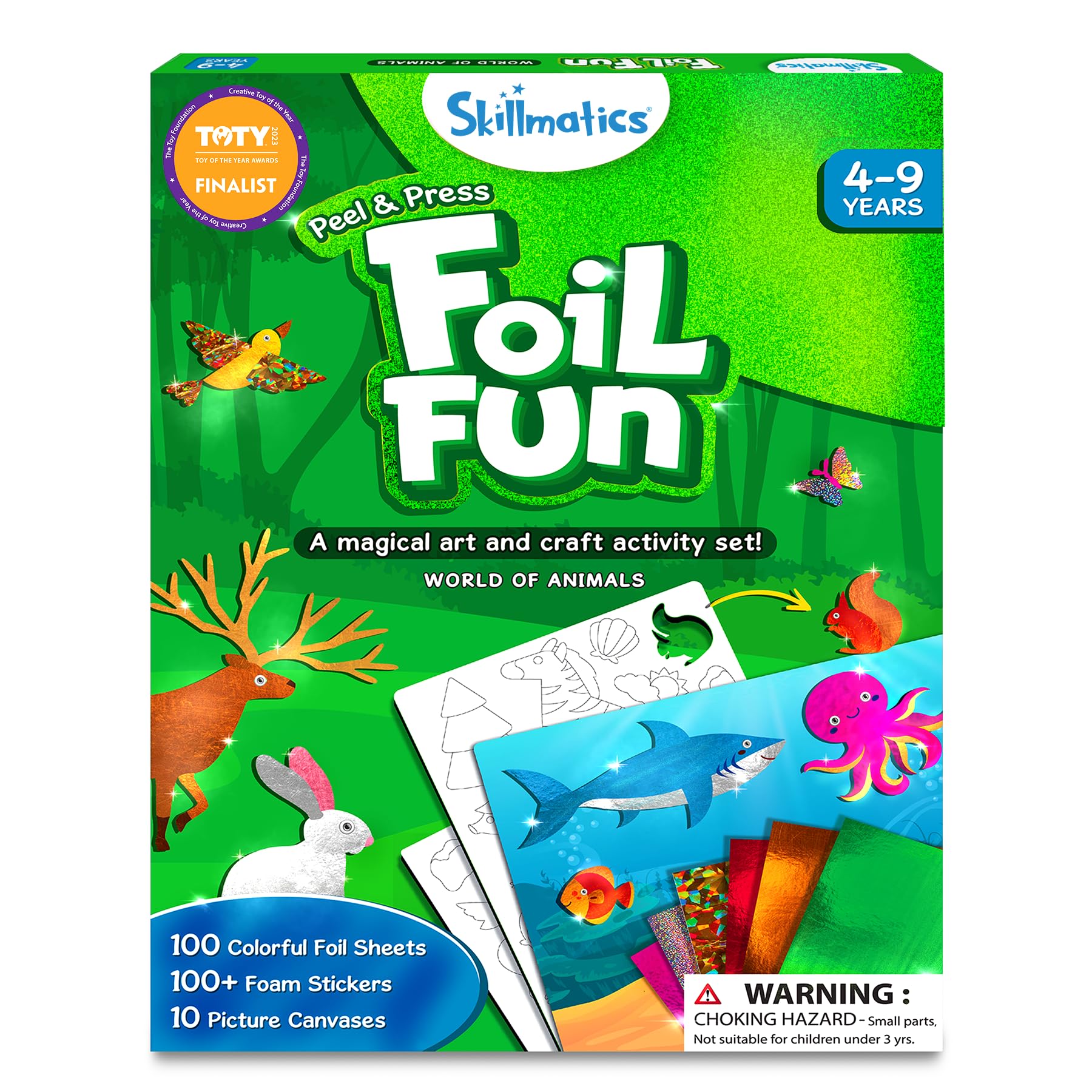 Skillmatics caja del kit abierto mostrando packaging y portabilidad