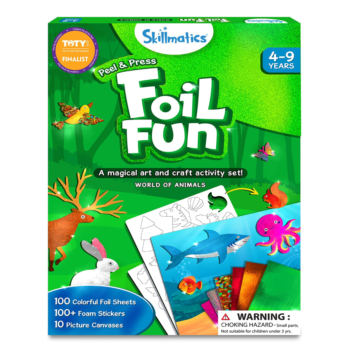 Skillmatics caja del kit abierto mostrando packaging y portabilidad