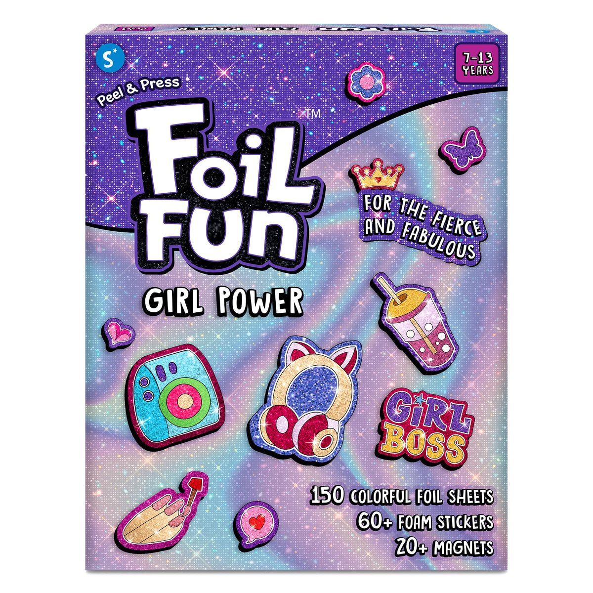 Skillmatics kit frontal con caja y materiales listos para crear brillo