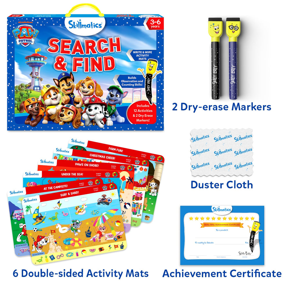 Skillmatics detalle de una manta doble cara PAW Patrol para observación