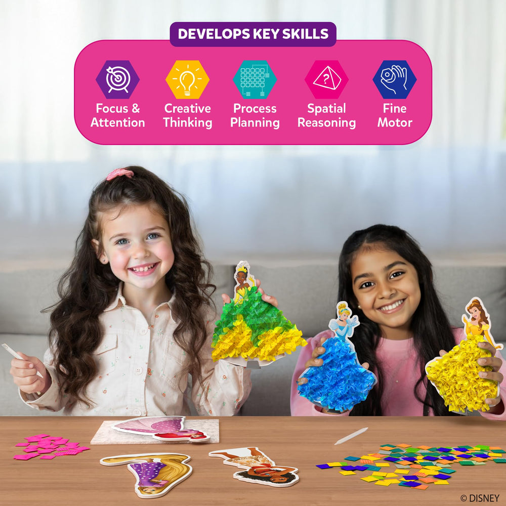 Skillmatics princesas terminadas en sus soportes listas para decorar habitaciones