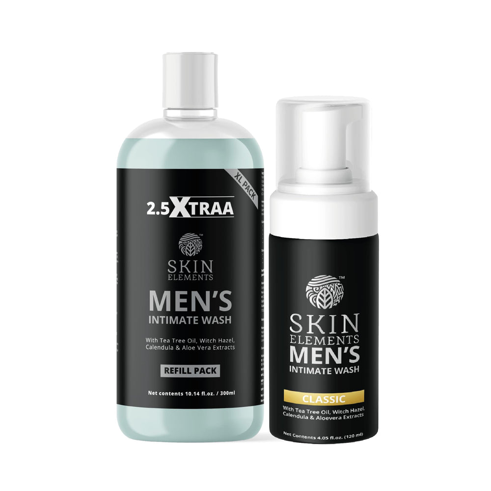 Skin Elements envase frontal mostrando diseño y beneficio de higiene prolongada