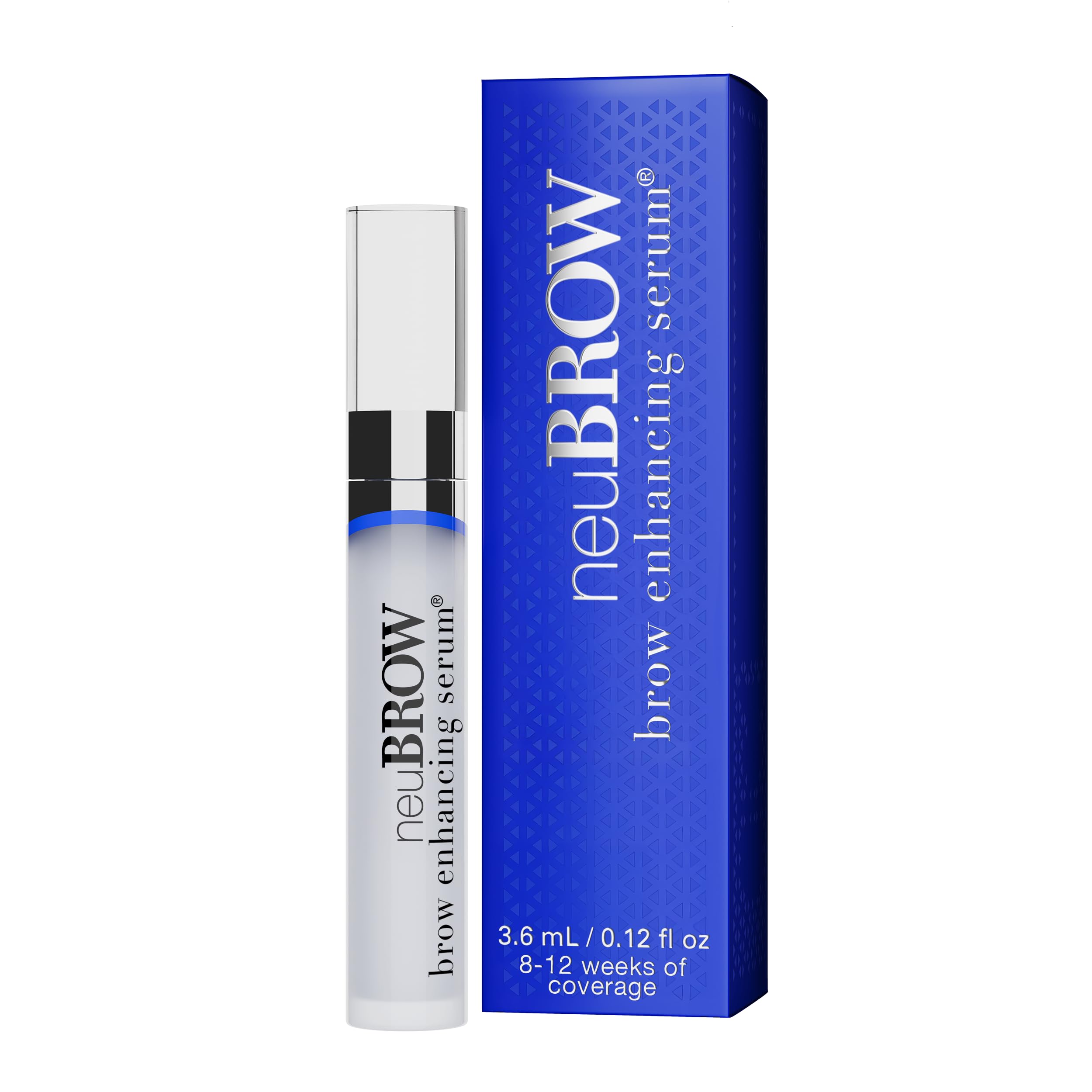 Skin Research Laboratories frasco neuBROW frente y etiqueta clara mejora visible