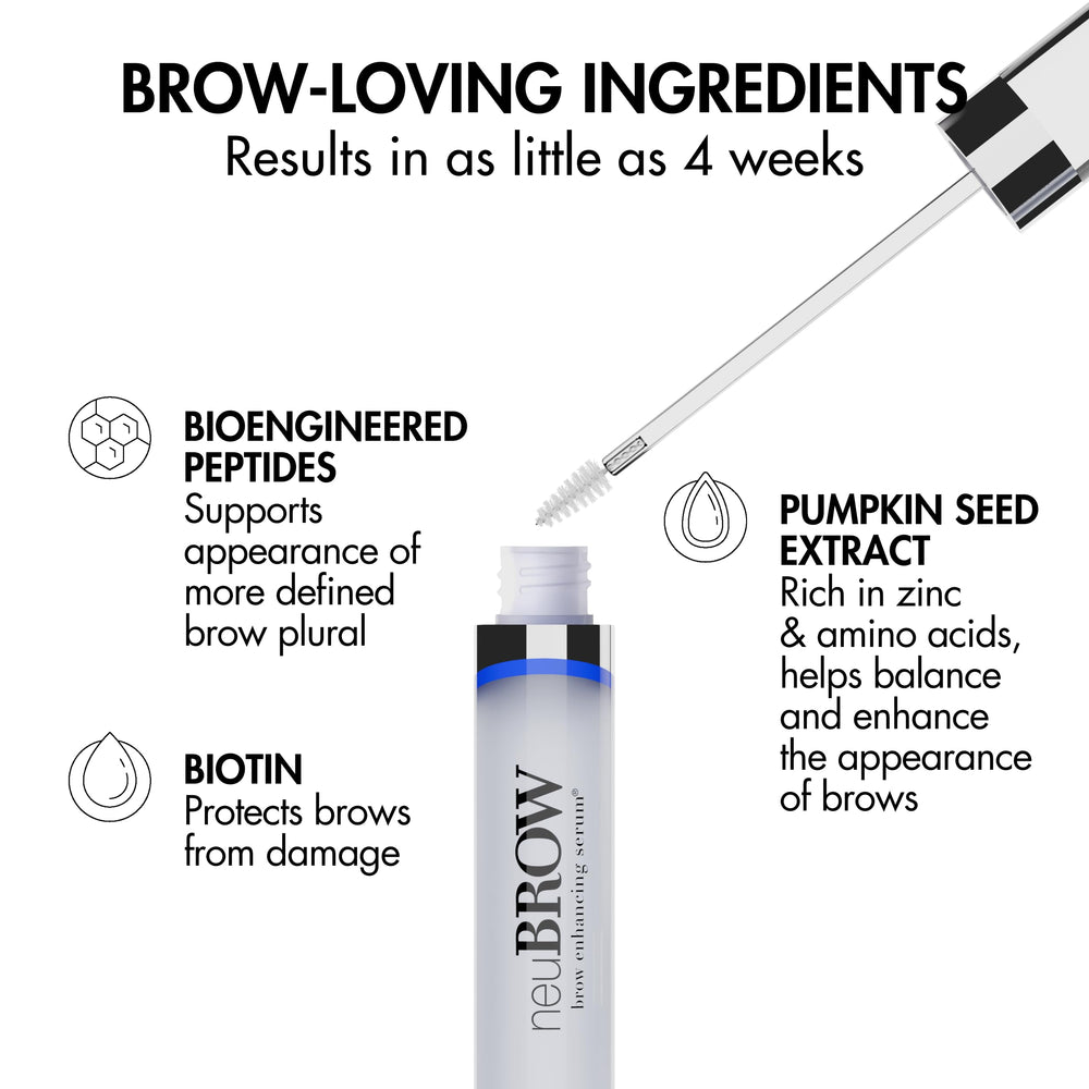 Skin Research Laboratories neuBROW textura del sérum en gota hidratación y brillo