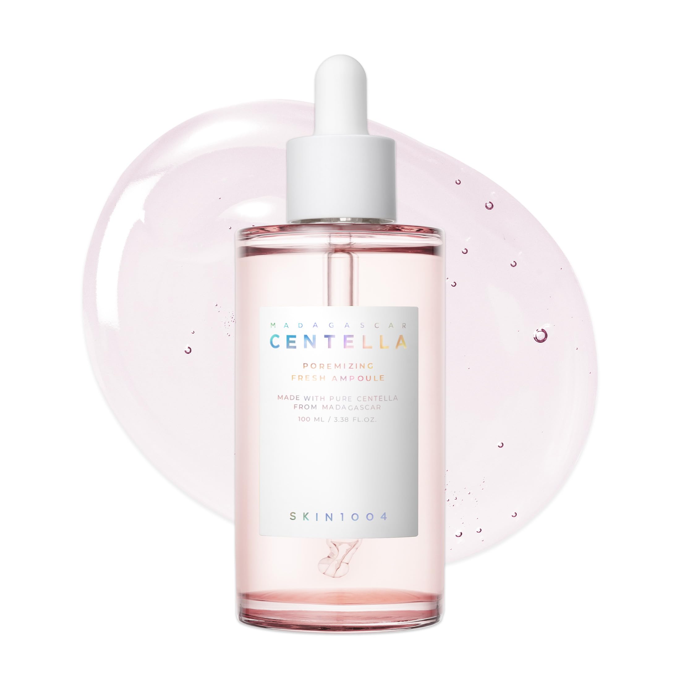 SKIN1004 ampoule frontal mostrando envase y beneficio de hidratación ligera