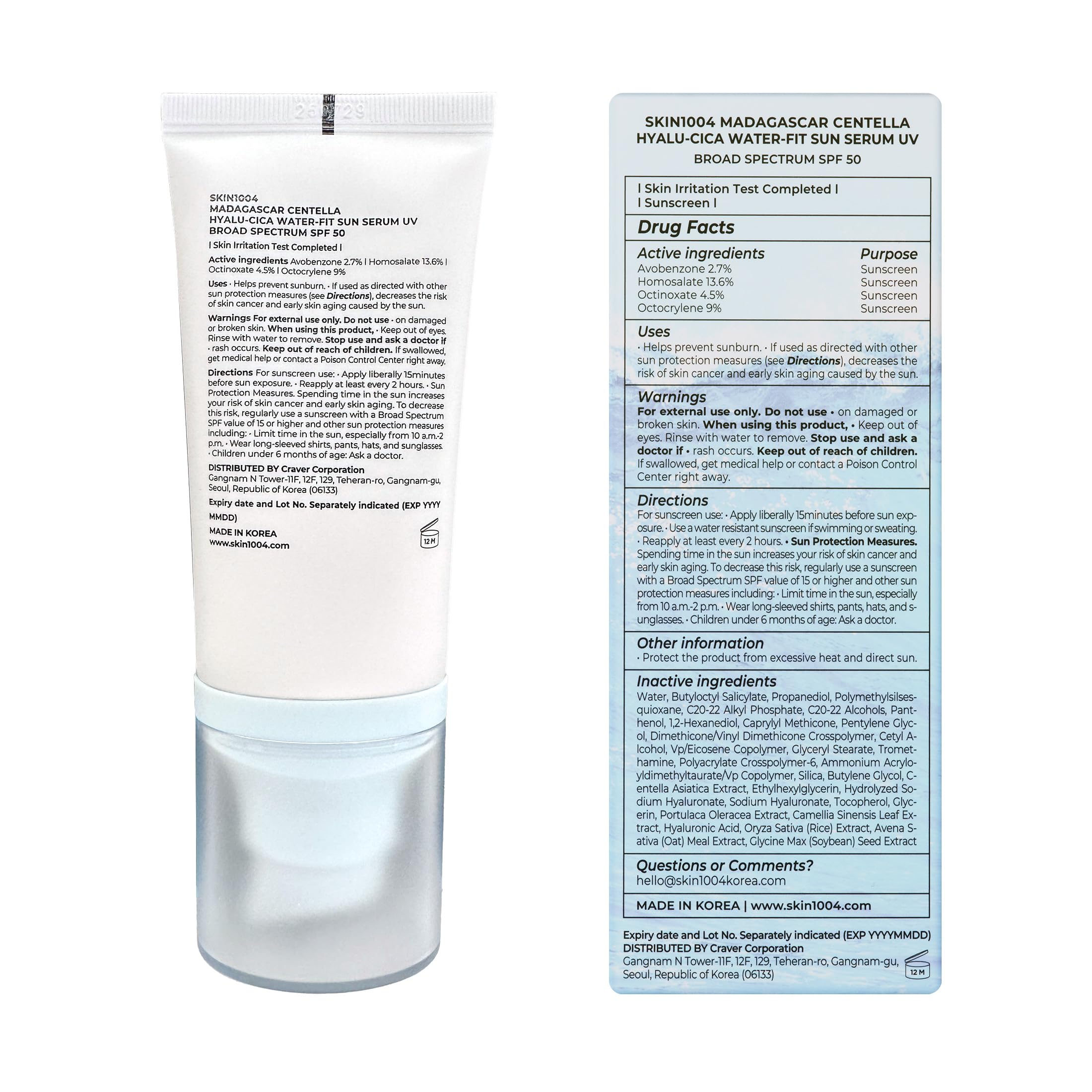 SKIN1004 producto usado antes del maquillaje para un acabado uniforme