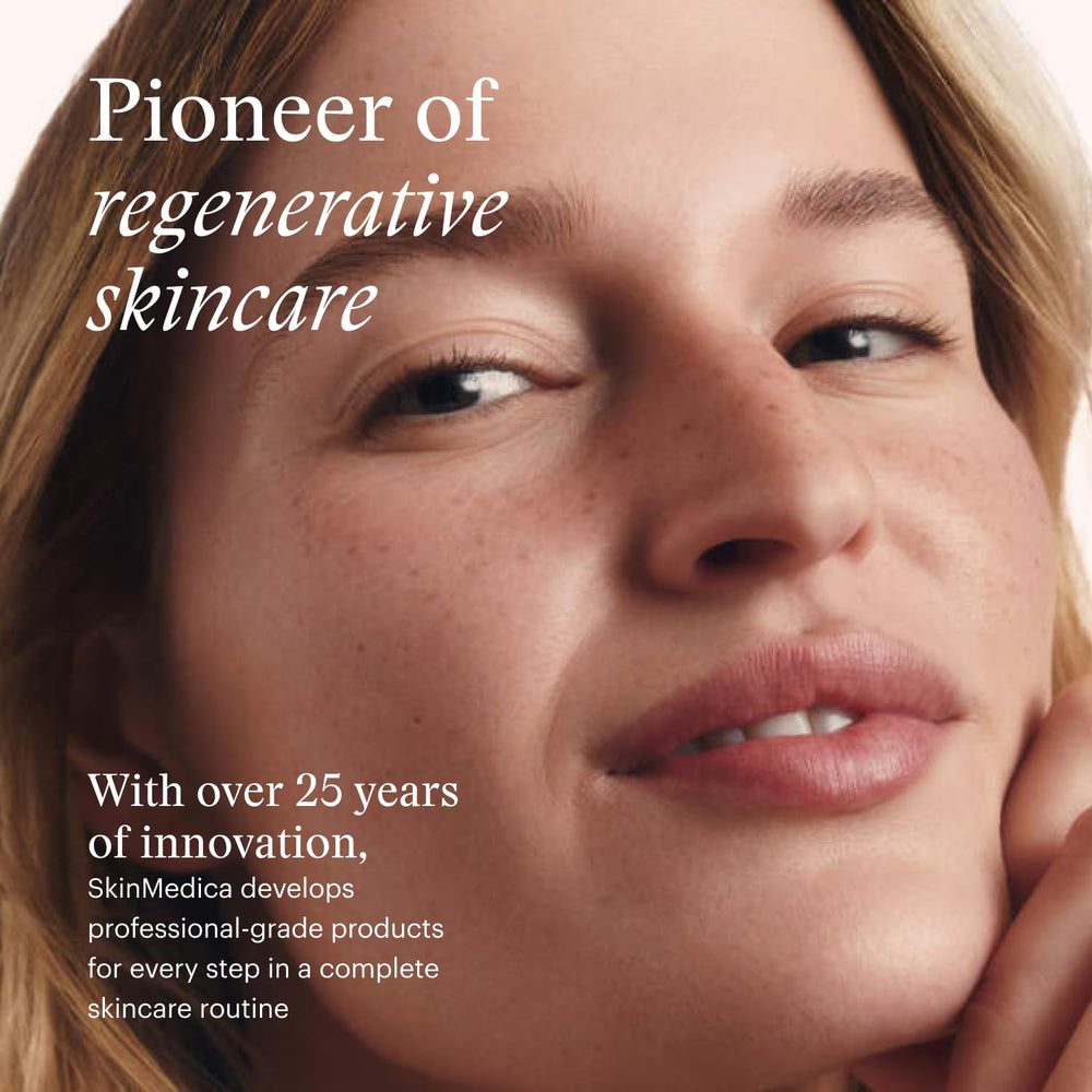 SkinMedica piel antes y después mostrando mejora de textura