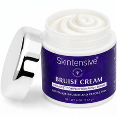 SKINTENSIVE frasco delantero mostrando etiqueta y tamaño 4 oz, fácil de usar