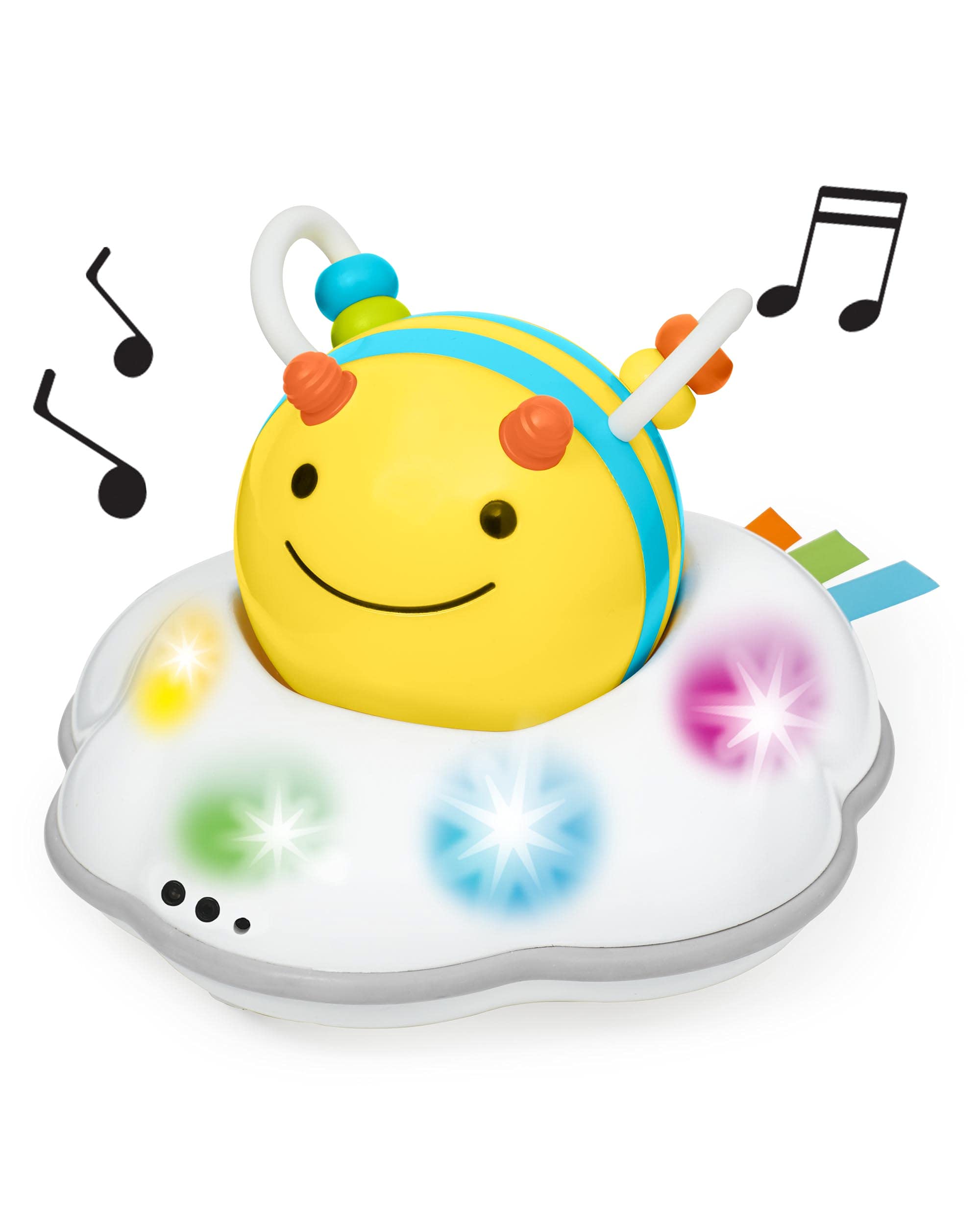 Skip Hop abeja frontal mostrando colores y atractivo visual motivador