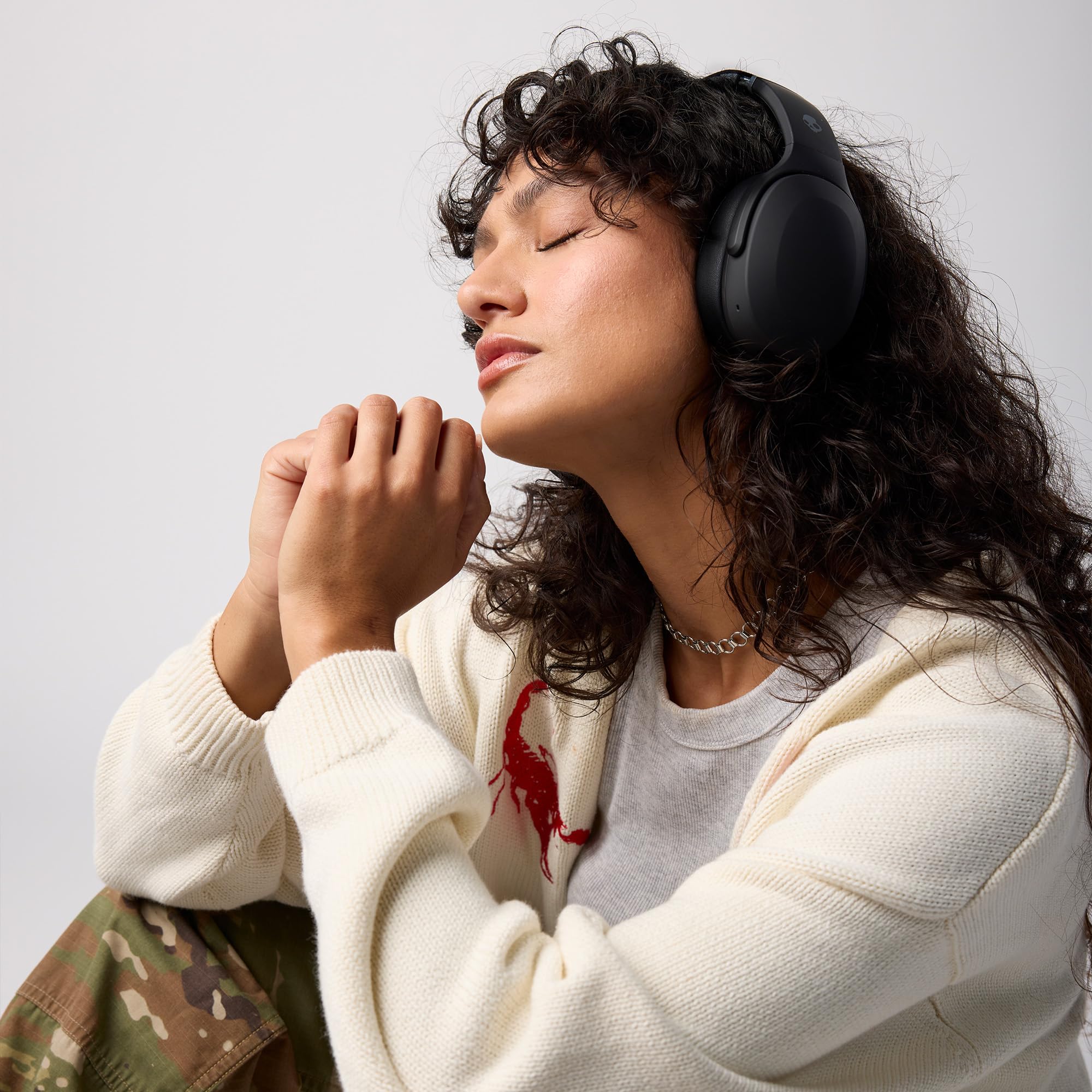 Skullcandy Crusher Evo detalle de textura y materiales que resalta comodidad y durabilidad