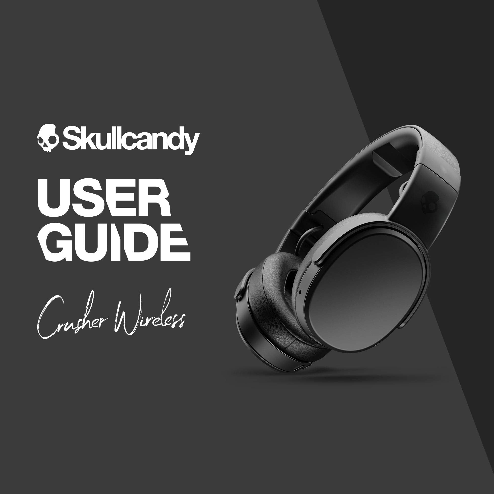 Caja de Skullcandy Crusher Wireless y etiqueta con especificaciones y garantía