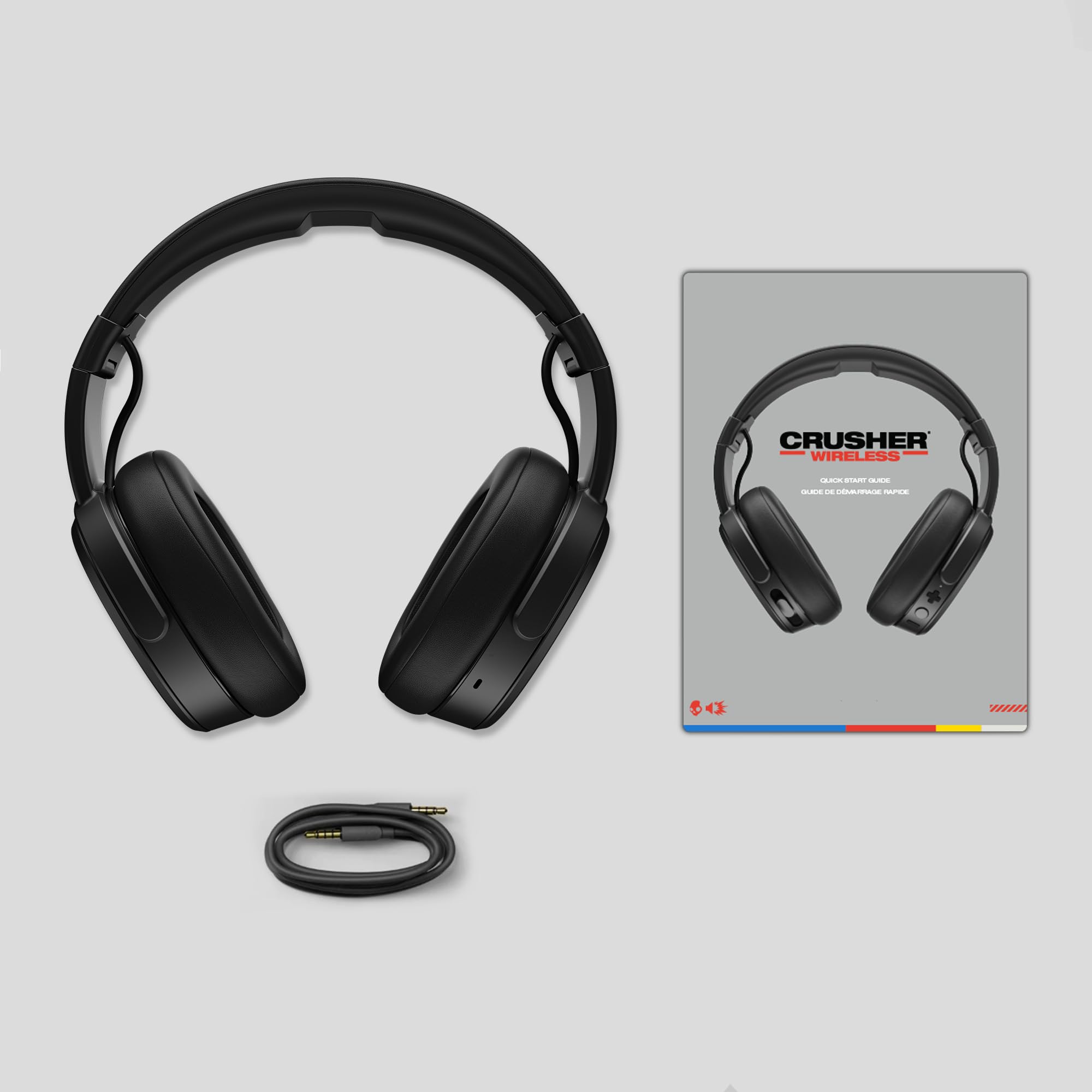 Usuario con Skullcandy Crusher Wireless disfrutando música y sensación de bajos