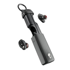 Skullcandy Method 540 ANC vista frontal con estuche True Black mostrando portabilidad