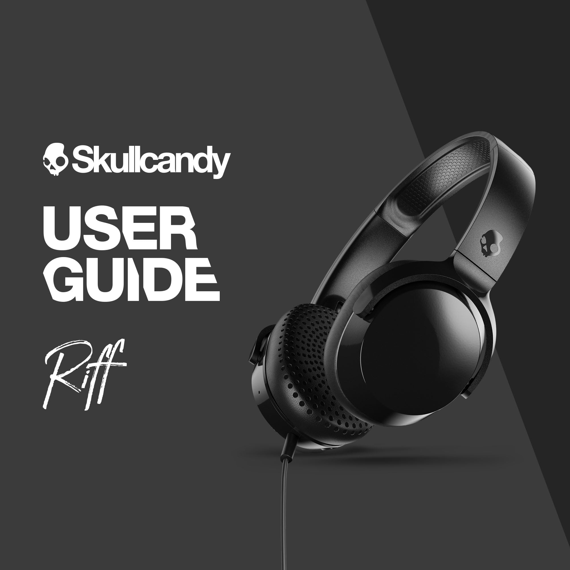 Skullcandy Riff persona usándolos en la calle para llamadas y música en movimiento