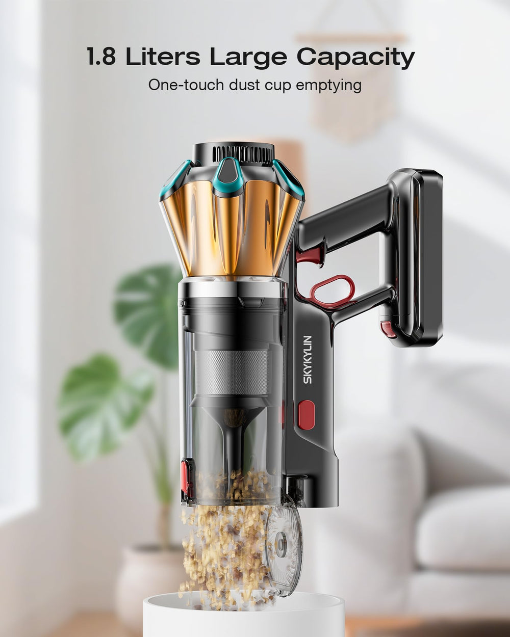 Skykylin depósito de 1.8L extraíble y lavable para vaciado sencillo