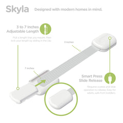 Skyla Homes cierre pegado en cajón asegurando el contenido familiar