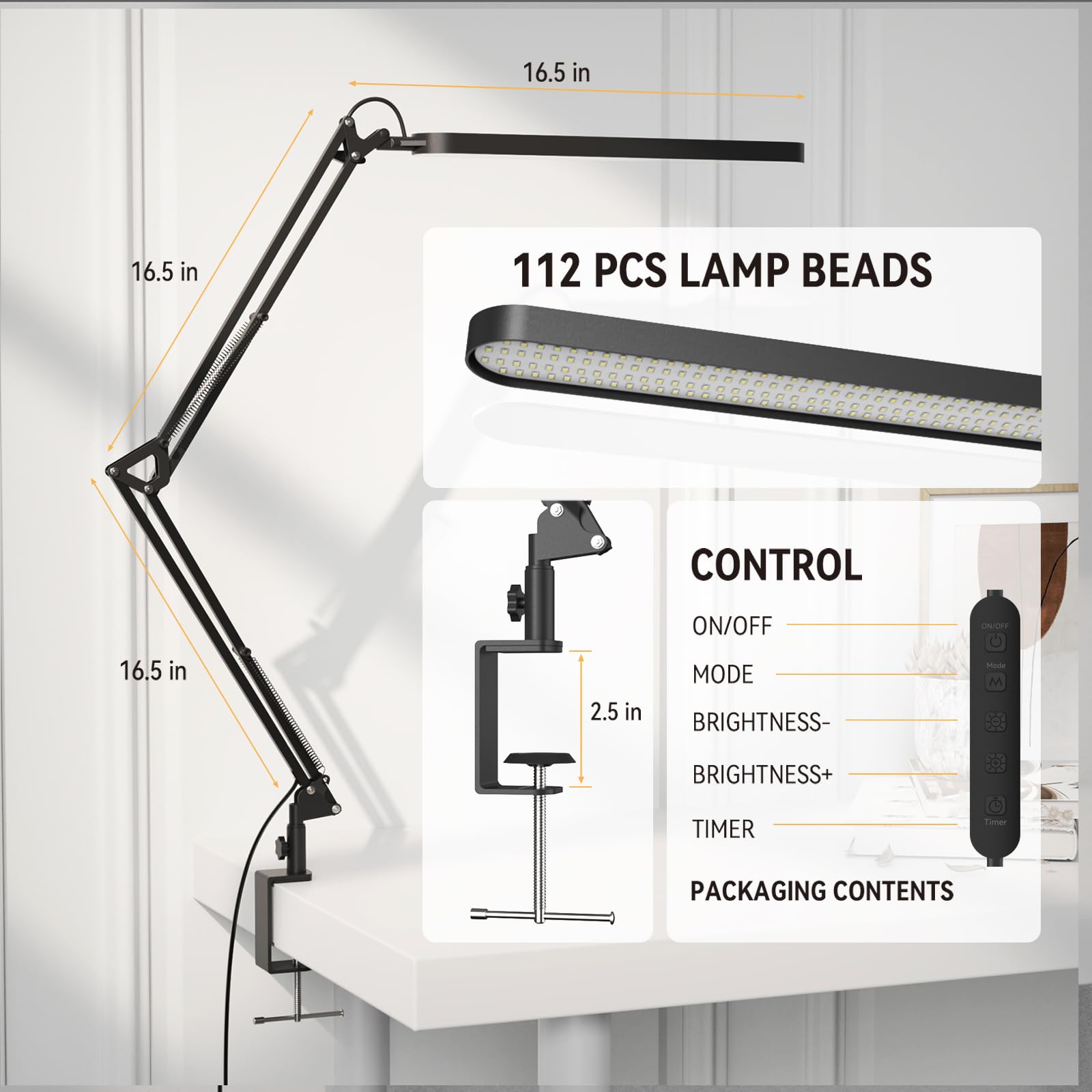 SKYLEO lamp head detail highlighting rotatable design that reduces glare