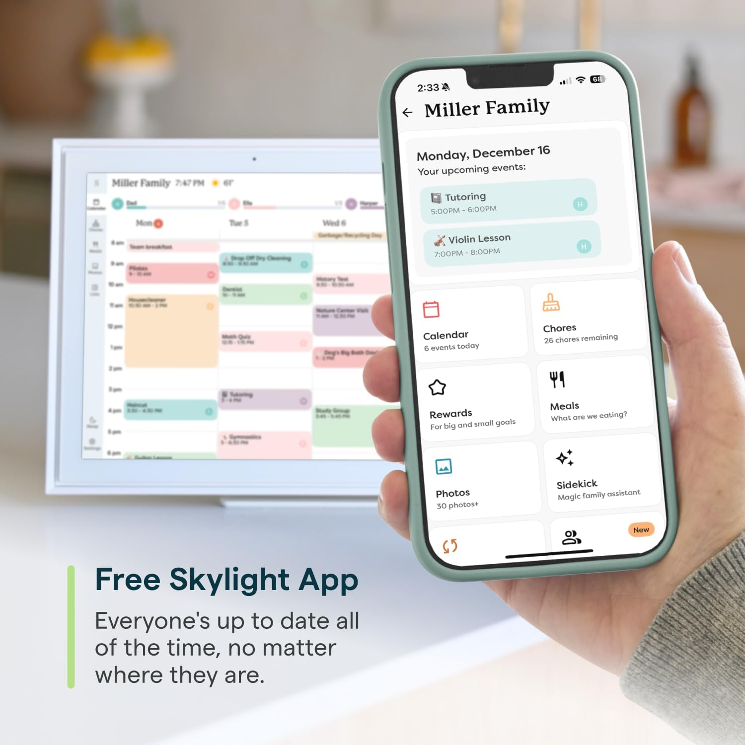 Skylight planificador de comidas semanal que facilita decisiones diarias