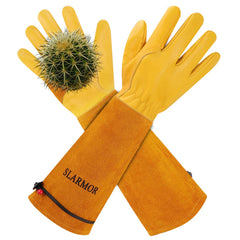 SLARMOR vista frontal del par de guantes mostrando protección completa y material resistente