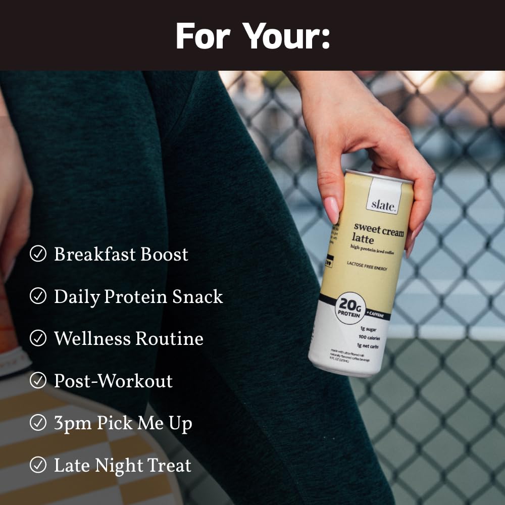 Slate lata abierta con bebida vertiéndose en vaso, lista para consumir y refrescar