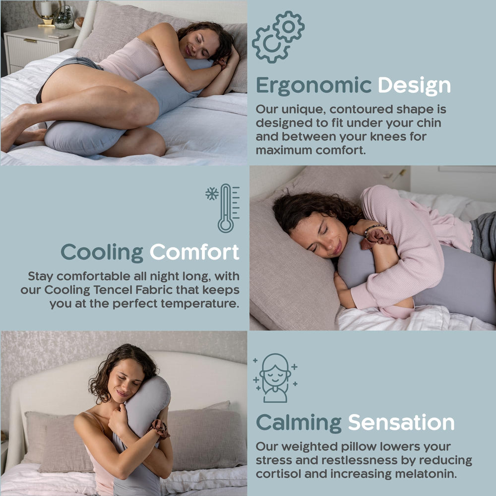 SleepCloud comparación de tamaño sobre cama para visualizar 41 por 10 pulgadas